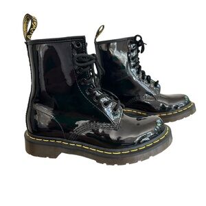 Dr. Martens Black Patent 1460 Docs Ladies 11821 Size 6